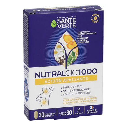 Nutralgic 1000 soothing action - 30 tablets - SANTE VERTE - Maple Wellness Supplements
