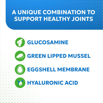 Nutramax Cosequin Elements Dog Joint Health Supplement with Glucosamine, Green Lipped Mussel, Omega-3s, Eggshell Membrane, Hyaluronic Acid, & Postbiotics, 75 Tasty Chewable Tablets for Dogs - Maple Wellness Supplements