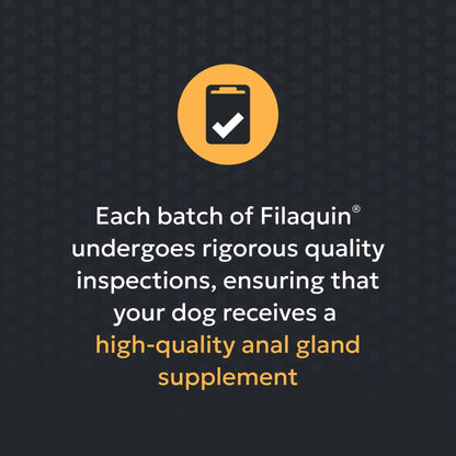 Nutramax Filaquin Anal Gland Supplement for Dogs, from The Same Company as Cosequin & Proviable, with Pre & Postbiotics and Psyllium Husk Fiber to Support Anal Gland Health, 90 Count Soft Chews - Maple Wellness Supplements