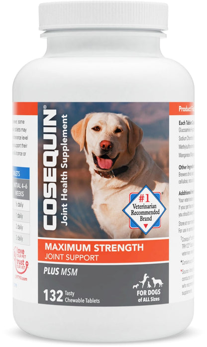 Nutramax Laboratories Cosequin Maximum Strength Joint Health Supplement for Dogs - Maple Wellness Supplements