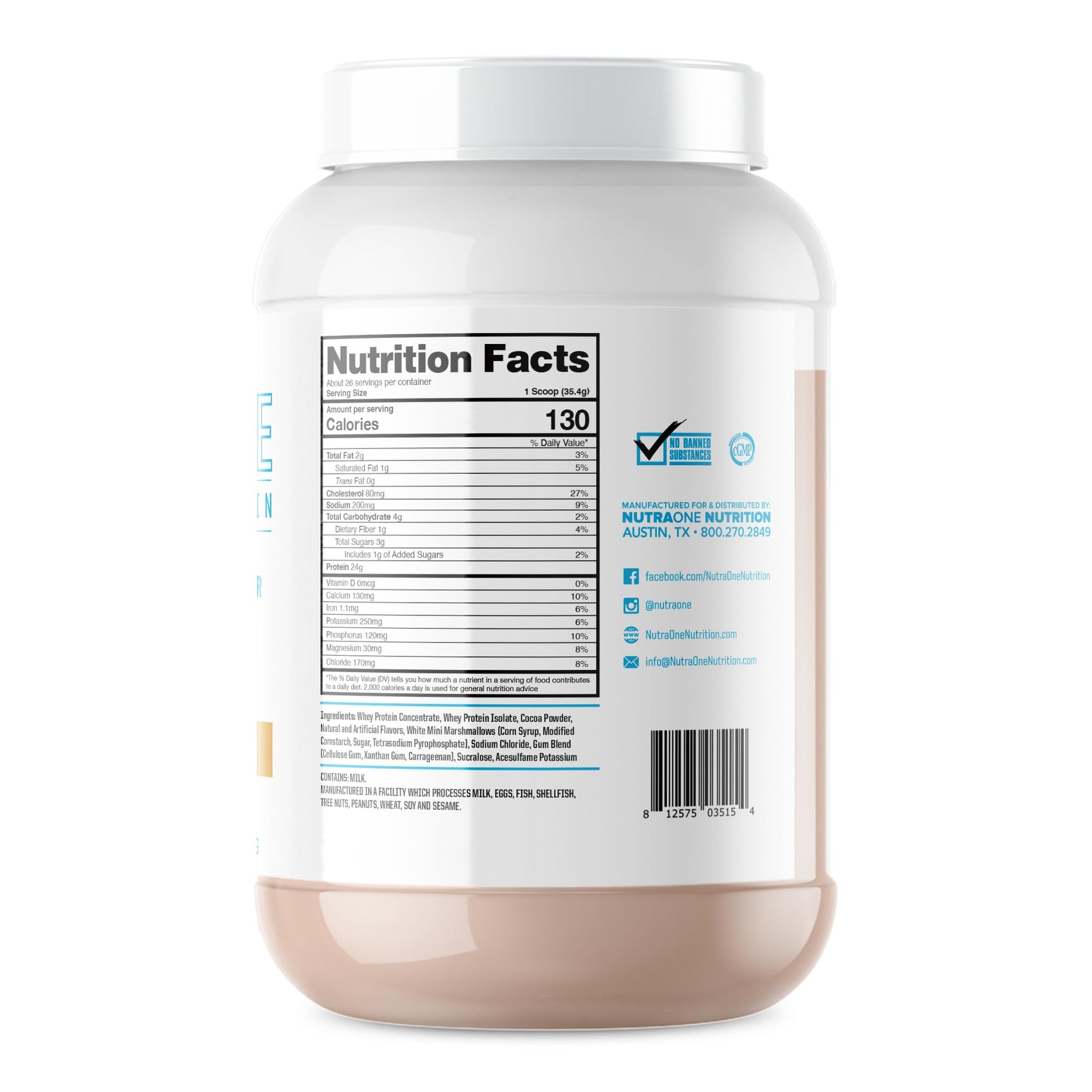 NutraOne ProteinOne Whey Protein Promote Recovery and Build Muscle with a Protein - Maple Wellness Supplements