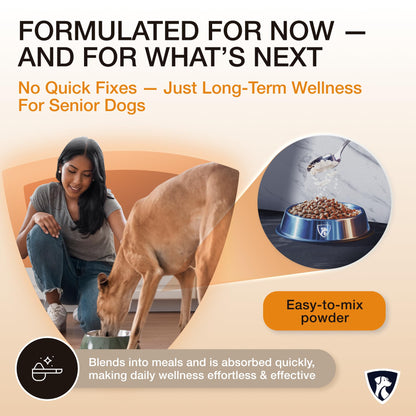 NutraRegen Select Senior Dog Joint Supplement 45 Scoops | Natural Glucosamine Chondroitin for Dogs with Collagen | Hip and Joint Powder | 7.7 Oz - Maple Wellness Supplements