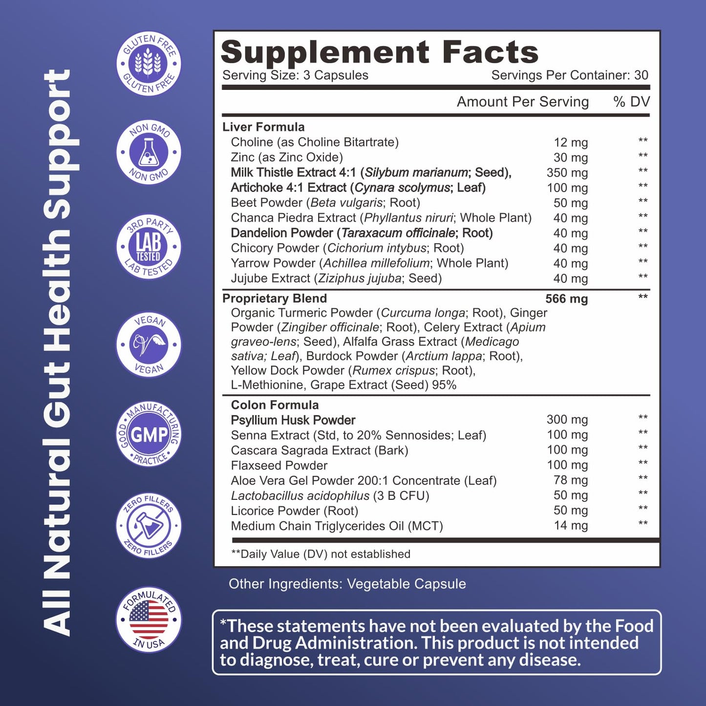 Nutreb Liver & Colon Cleanse - 2X Stronger - Liver Cleanse Detox & Repair - Colon Cleanser & Detox - Premium Milk Thistle Supplement - Maple Wellness Supplements
