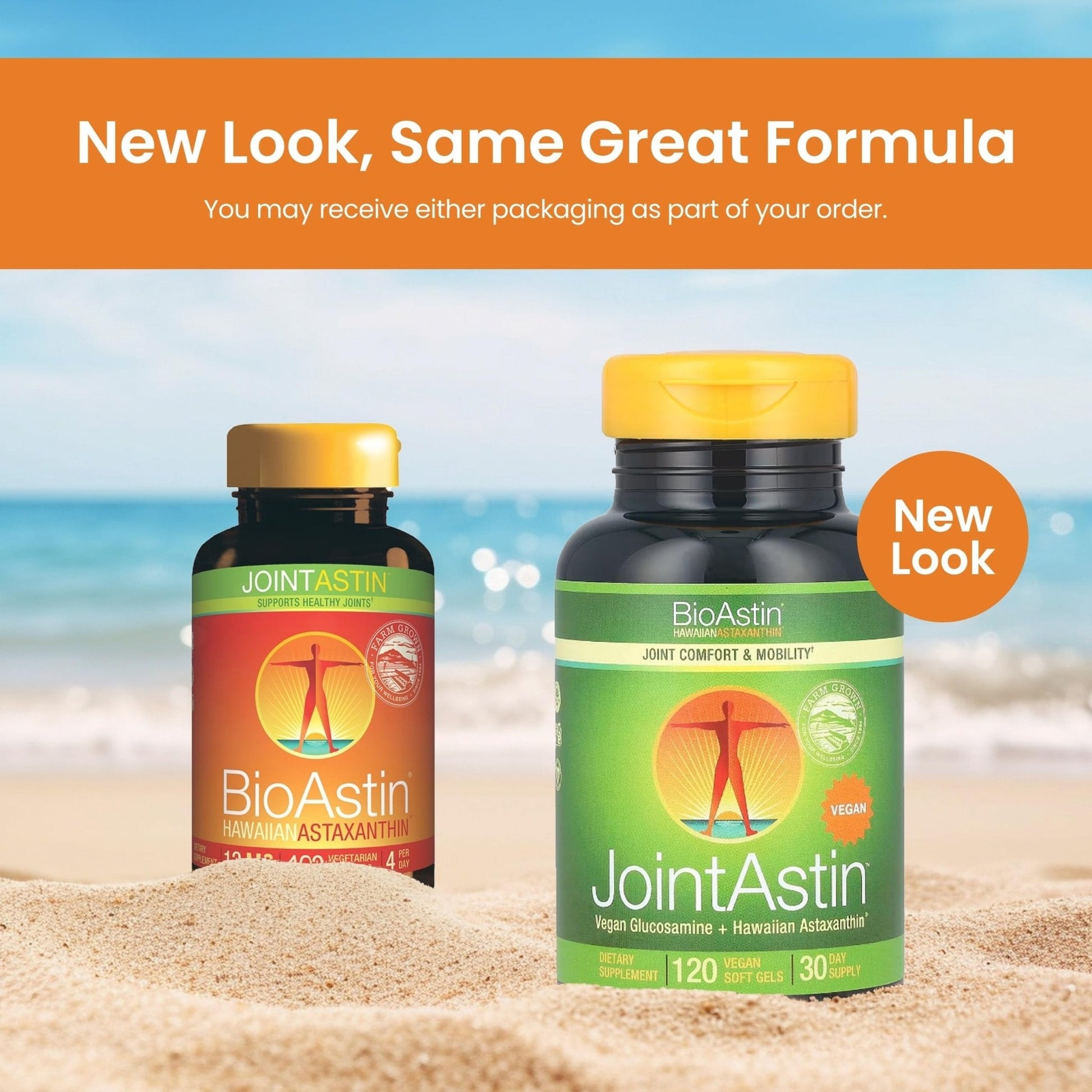 Nutrex Hawaii JointAstin - 12 mg, 120 Softgels - Joint Support Supplement with Glucosamine & BioAstin Hawaiian Astaxanthin - Farm-Direct Antioxidant Supplement Joint, Eye, Skin & Immune System Health* - Maple Wellness Supplements