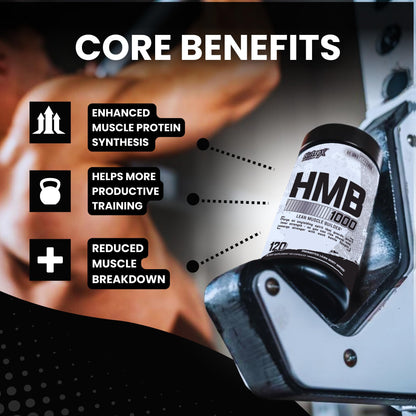 Nutrex Research HMB 1000 MG | Supports Muscle Recovery, Reduce Skeletal Muscle Damage, Increased Strength, Prevent Muscle Loss | 120 Capsules - Maple Wellness Supplements