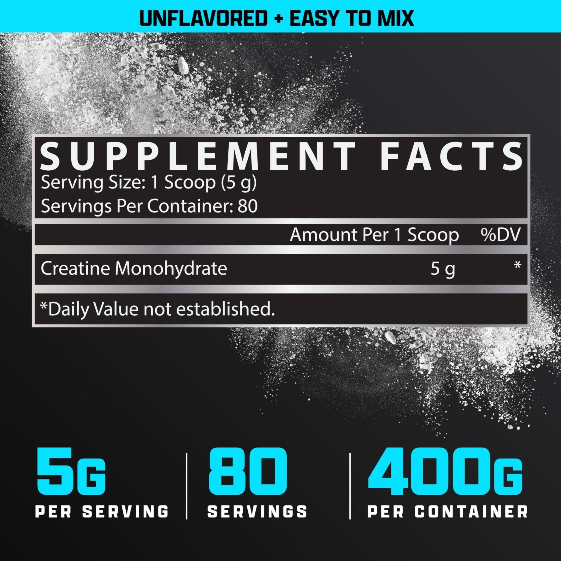Nutrex Research Ultra Pure Creatine Monohydrate Powder Unflavored | 5G Micronized Creatine Powder for Muscle Gain, Strength - Maple Wellness Supplements