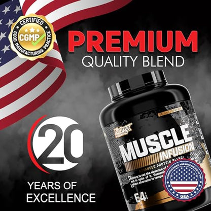 Nutrex Research Whey Protein Powder, Chocolate Muscle Infusion Whey Isolate w/EAA - Maple Wellness Supplements