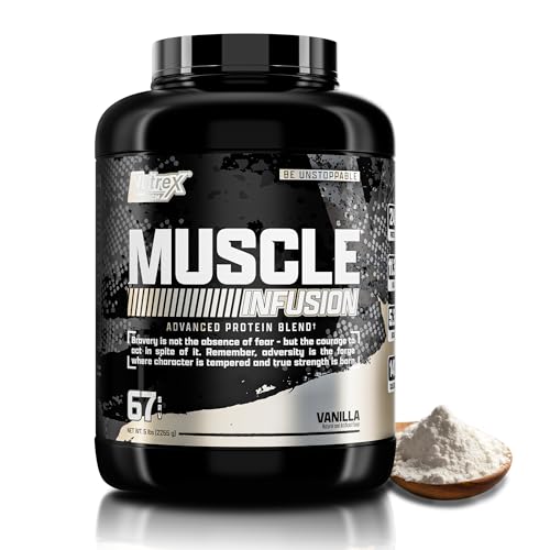 Nutrex Research Whey Protein Powder, Vanilla Muscle Infusion Whey Isolate w/EAA - Maple Wellness Supplements