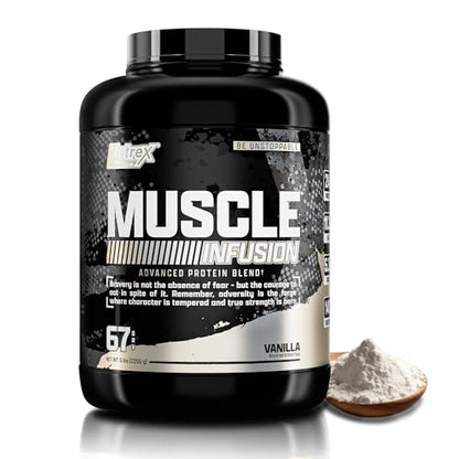 Nutrex Research Whey Protein Powder, Vanilla Muscle Infusion Whey Isolate w/EAA - Maple Wellness Supplements