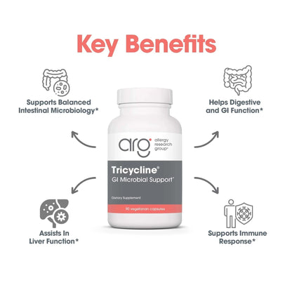 Nutricology TriBiotics - Berberine Artemisinin Botanical Blend - Gastrointestinal Support - Hypoallergenic - 45 Servings - 90 Capsules - Maple Wellness Supplements