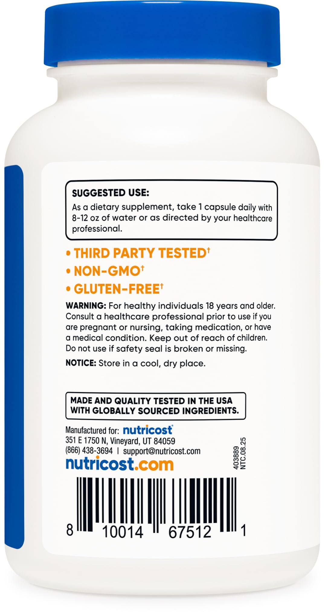 Nutricost 5-HTP 100mg, 240 Vegetarian Capsules (5-Hydroxytryptophan) - Non-GMO & Gluten Free - Maple Wellness Supplements