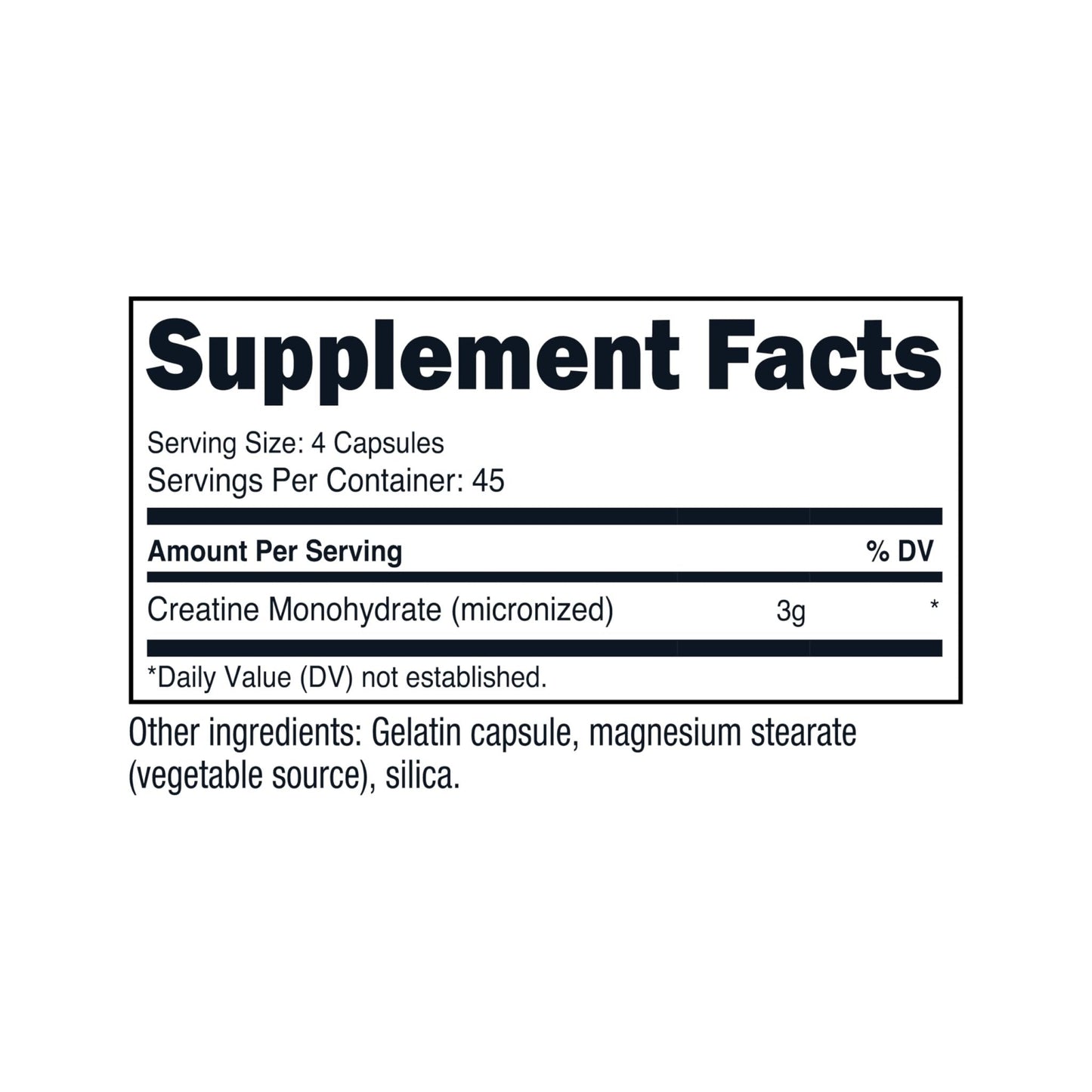 Nutricost Creatine Monohydrate 3,000mg, 180 Capsules (750mg Per Capsule) - Gluten Free, Non-GMO - Maple Wellness Supplements