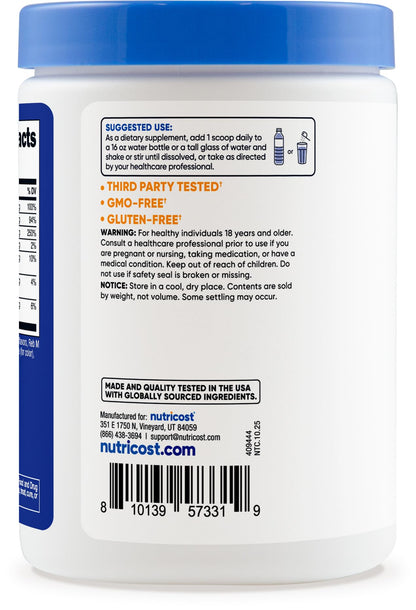 Nutricost Electrolyte Complex Powder (60 Servings, Blue Raspberry) - Hydration Supplement Drink Mix with Vitamins and Minerals - Maple Wellness Supplements