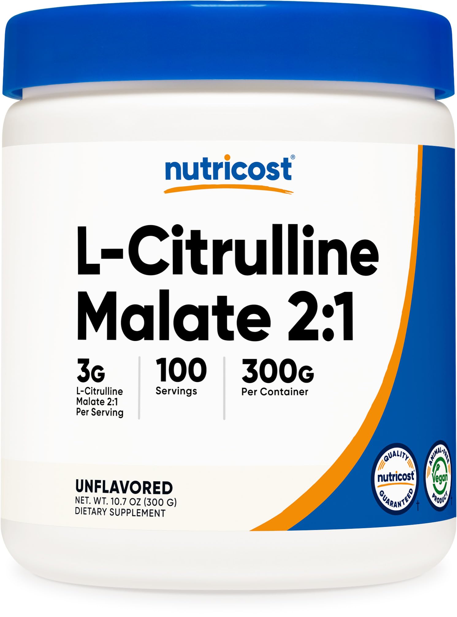 Nutricost L-Citrulline Malate (2:1) Powder (300 Grams) - Maple Wellness Supplements