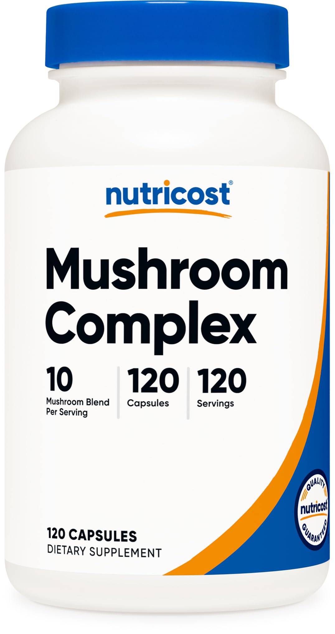Nutricost Mushroom Complex Supplement, 120 Capsules - 10 Mushroom Blend (with Reishi, Maitake, Shiitake, Lion's Mane, and More) - Non-GMO and Gluten Free - Maple Wellness Supplements