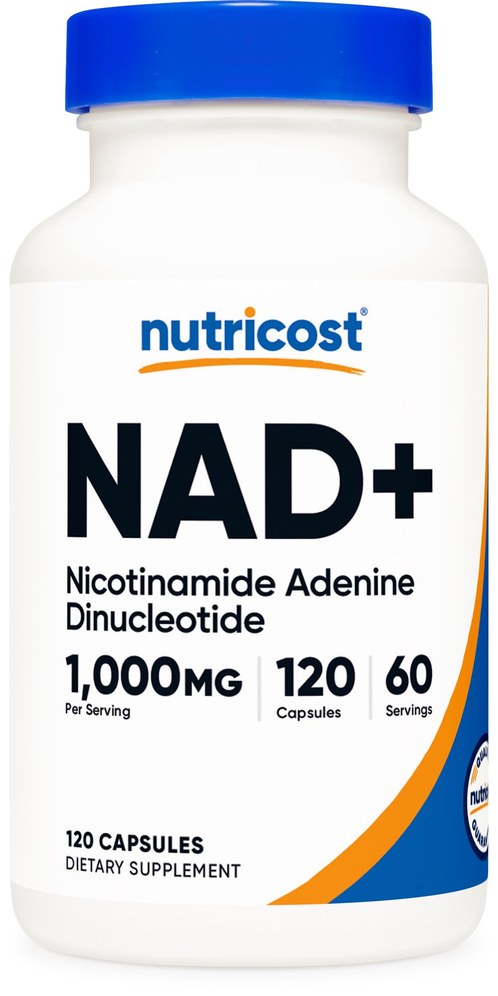Nutricost NAD+ Supplement 1,000mg per Serving,120 Capsules (Nicotinamide Adenine Dinucleotide) - 60 Servings, Gluten-Free, Vegan - Maple Wellness Supplements