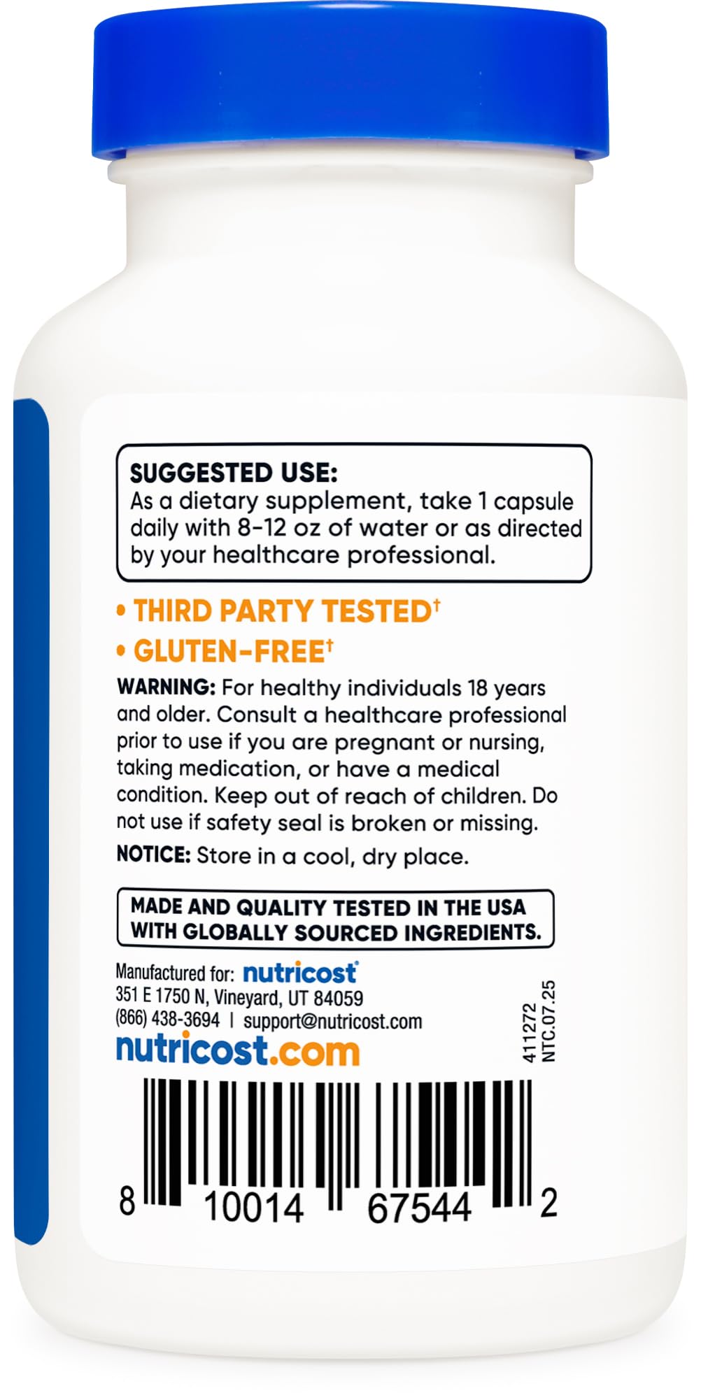Nutricost Vitamin B2 (Riboflavin) 400mg, 120 Capsules - Gluten Free, Non-GMO - Maple Wellness Supplements