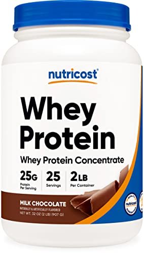 Nutricost Whey Protein Concentrate (Chocolate) 2LBS - Gluten Free & Non-GMO - Maple Wellness Supplements