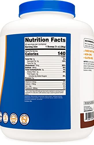 Nutricost Whey Protein Concentrate (Chocolate) 5LBS - Maple Wellness Supplements