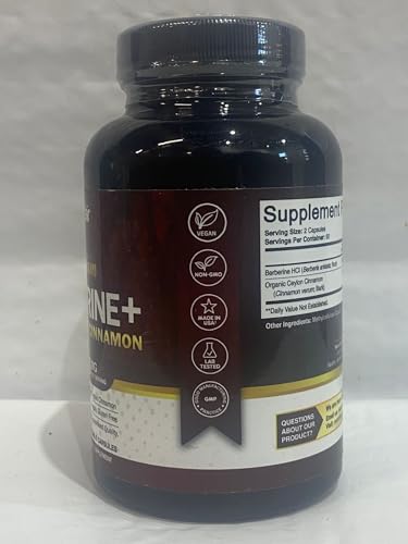 NutriFlair Premium HCL 1200mg, 120 Capsules - Plus Pure True Ceylon Cinnamon - Maple Wellness Supplements