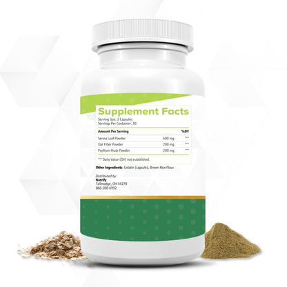NutriFlush - Powerful Colon Support & Gut Cleanse Formula, High Absorption, GMO Free, Made in USA - Maple Wellness Supplements