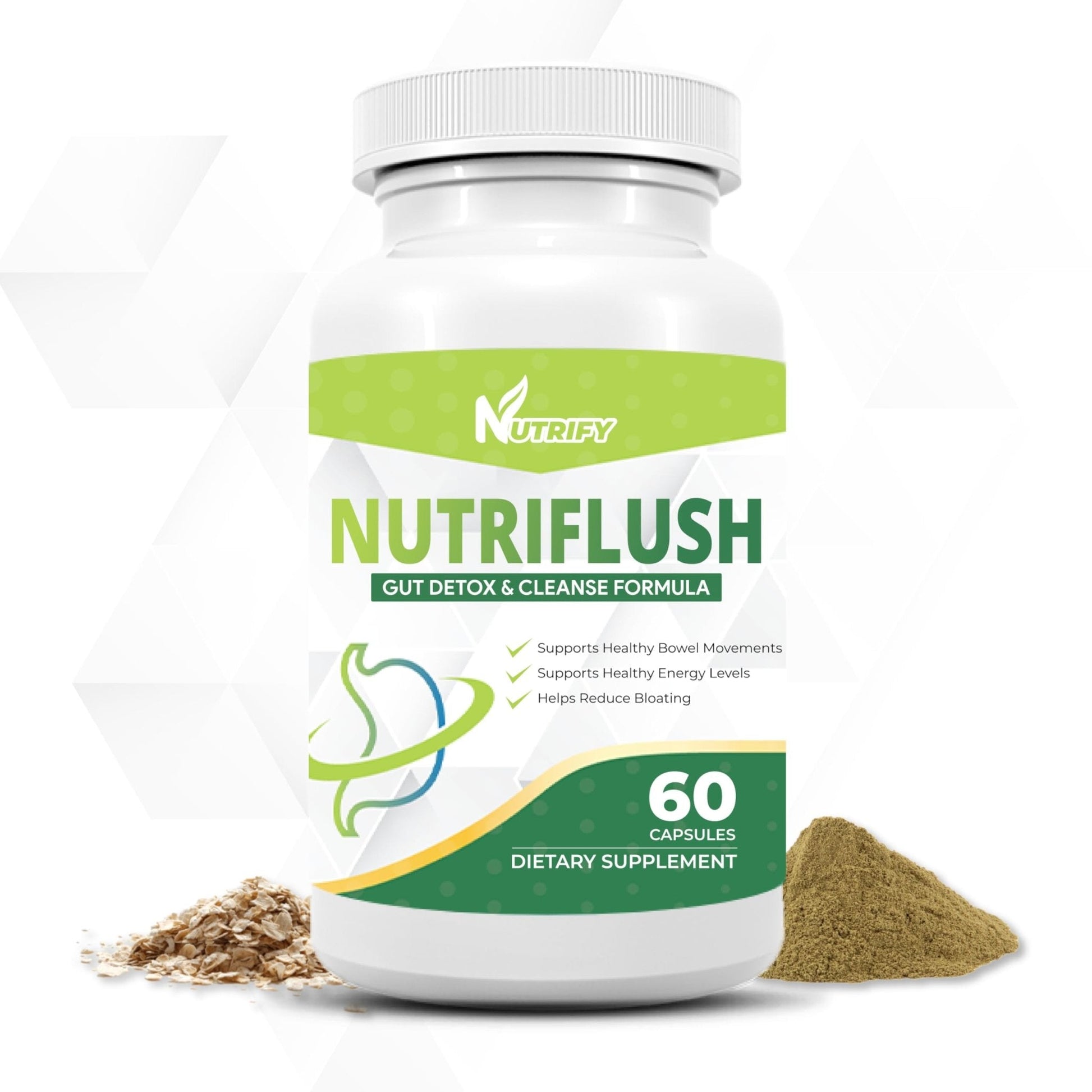 NutriFlush - Powerful Colon Support & Gut Cleanse Formula, High Absorption, GMO Free, Made in USA - Maple Wellness Supplements