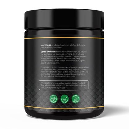 Nutriissa Omega 3 - Full Spectrum - 180 Count - High Concentrate Formula Fish Oil, Krill Oil - Maple Wellness Supplements