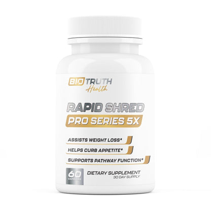Nutrimend IQ Rapid Shred Pro Series 5X | Supports GLP-1 Pathway Function | Weight Loss Pills for Women & Fat Burner for Men + Appetite Suppressant Supplement - Maple Wellness Supplements