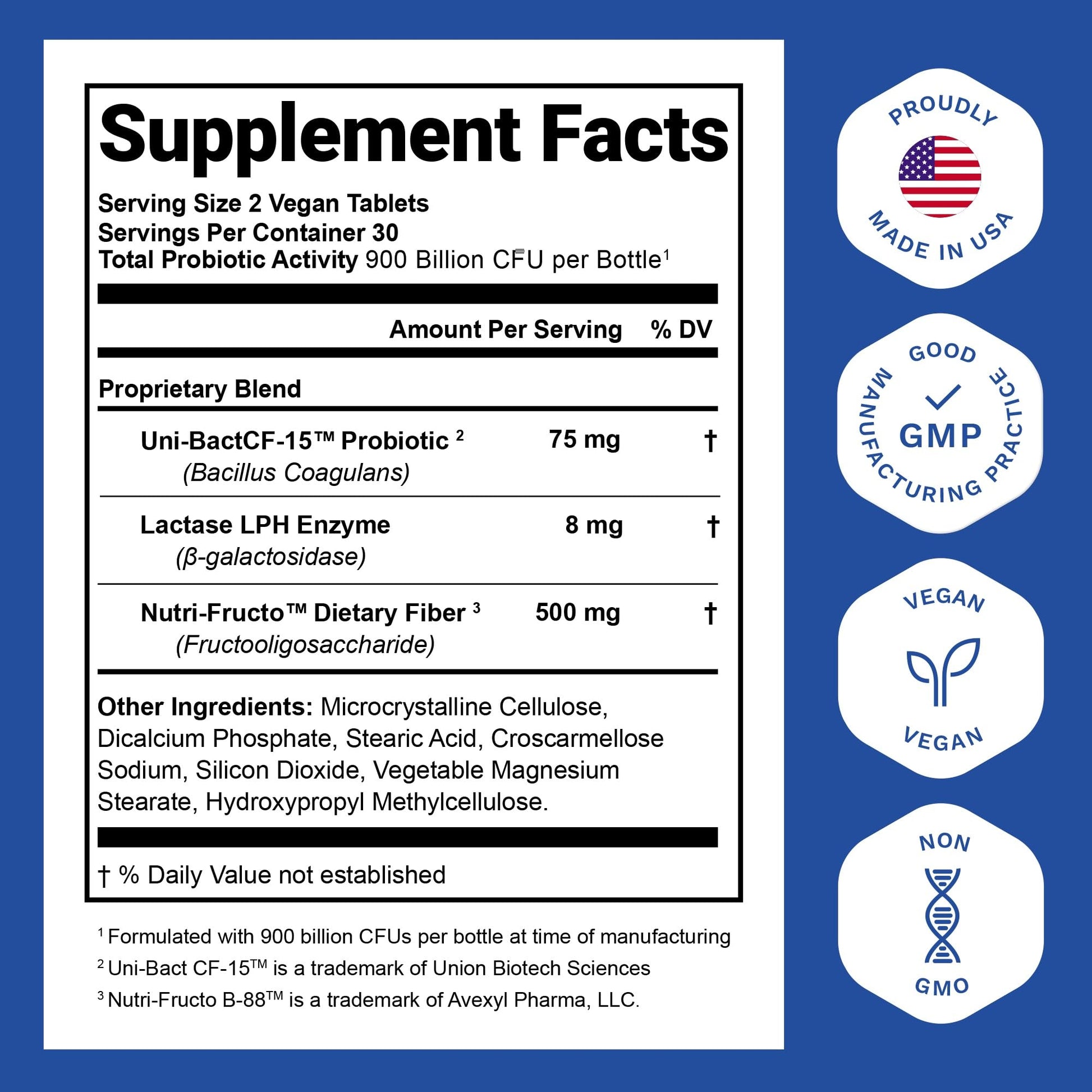 Nutrition Essentials Probiotics for Women and Men - with Lactase Enzyme and Prebiotic Fiber for Digestive Health - 80 Percent + More Potent Supplement - Maple Wellness Supplements