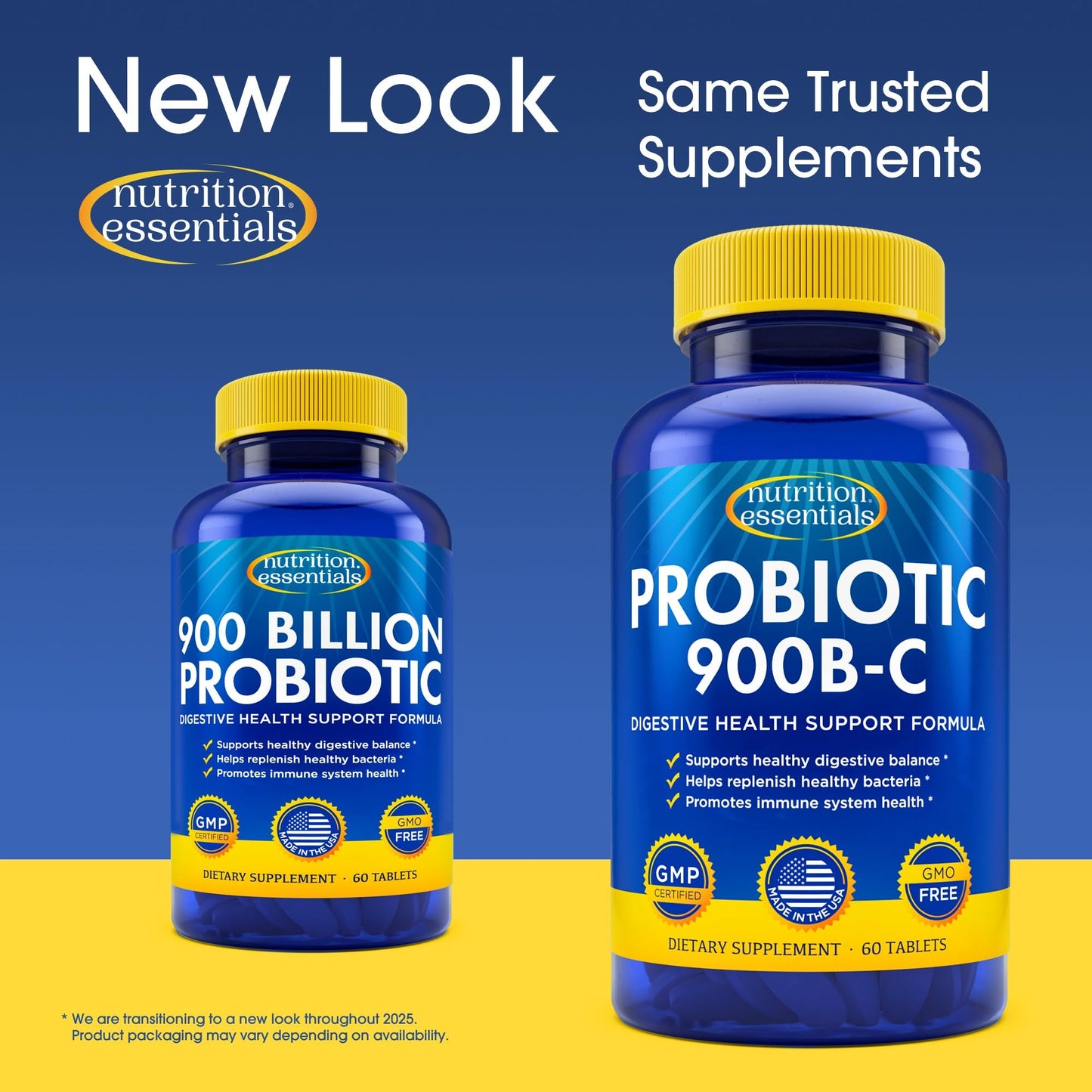 Nutrition Essentials Probiotics for Women and Men - with Lactase Enzyme and Prebiotic Fiber for Digestive Health - 80 Percent + More Potent Supplement - Maple Wellness Supplements