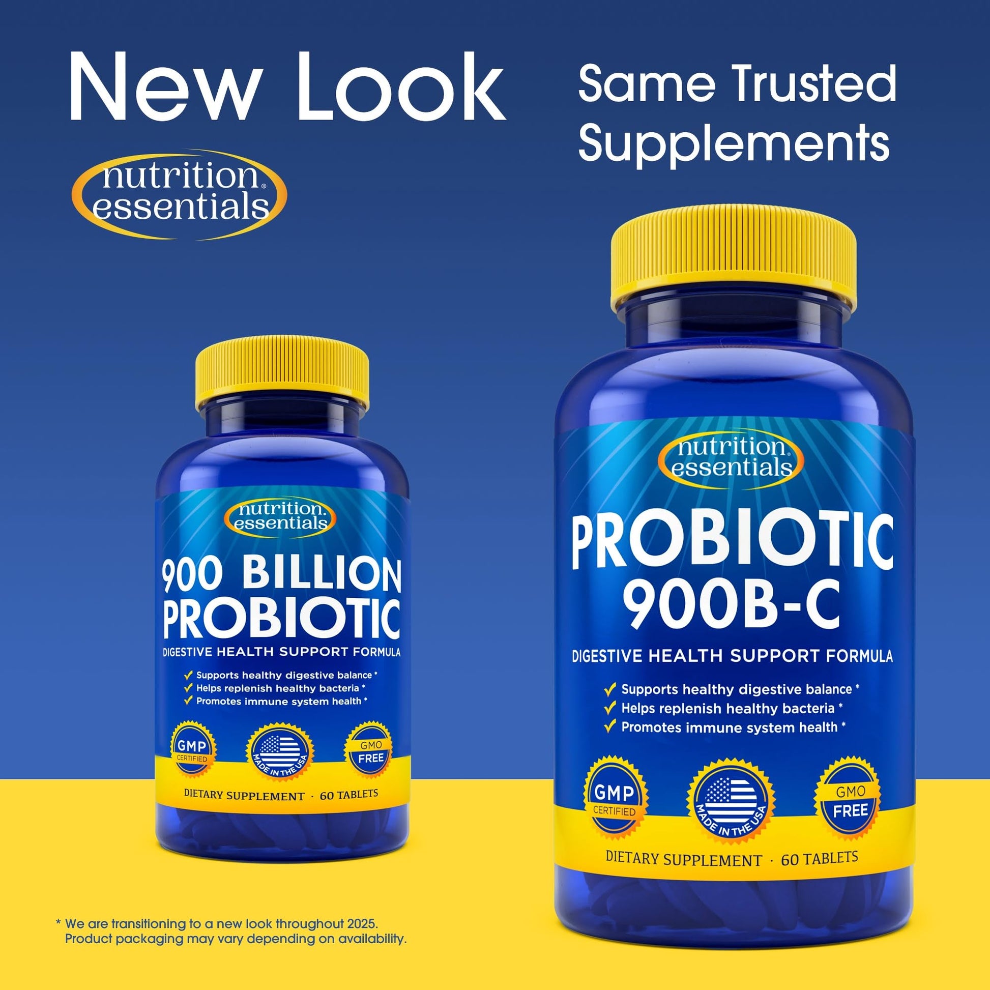 Nutrition Essentials Probiotics for Women and Men - with Lactase Enzyme and Prebiotic Fiber for Digestive Health - 80 Percent + More Potent Supplement - Maple Wellness Supplements