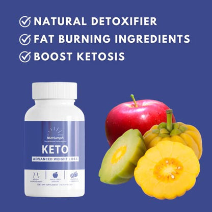 Nutriumph Keto BHB exogenous ketones | Keto Diet Pills | Advanced Ketone Supplement - Maple Wellness Supplements
