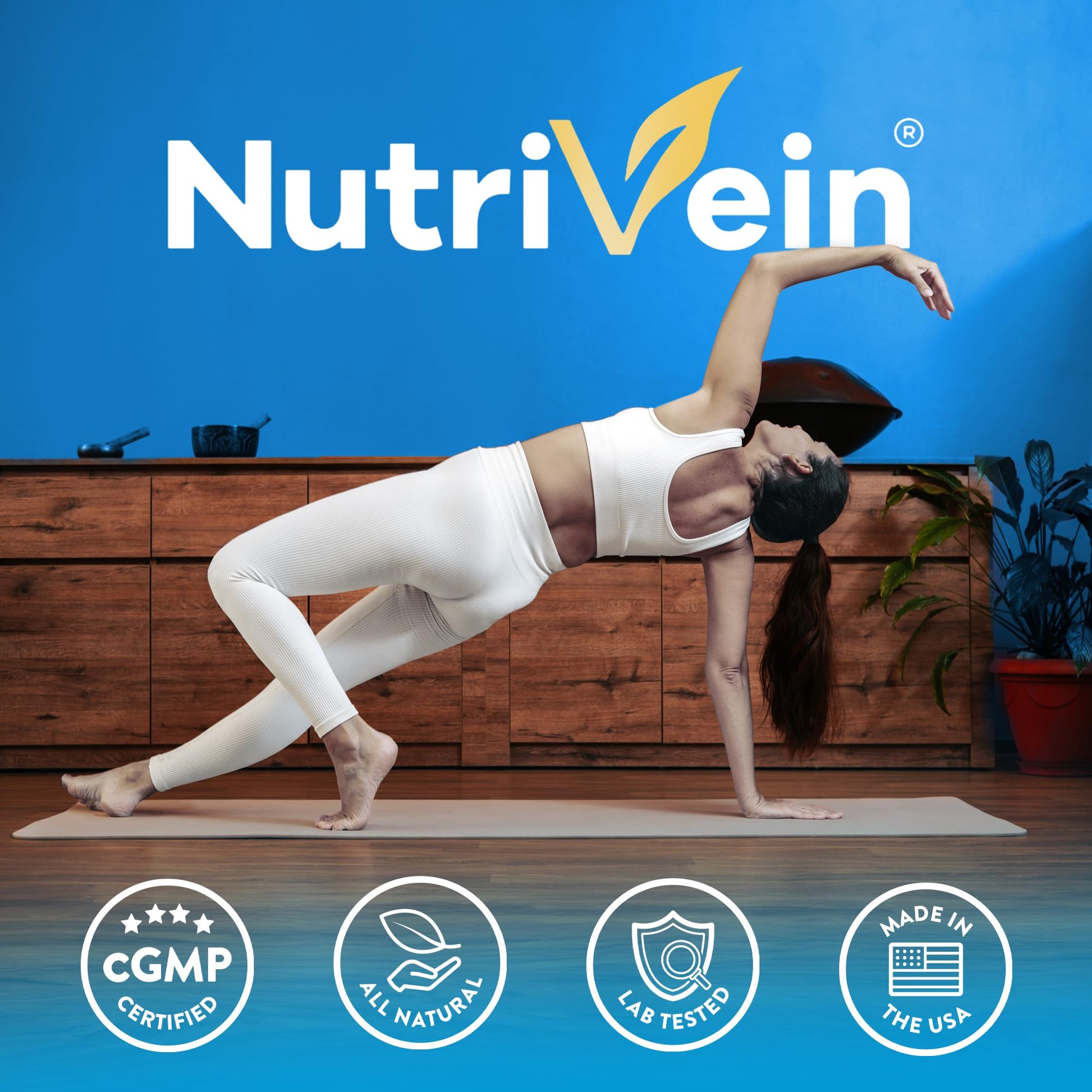 Nutrivein Premium Berberine 1200 mg with Ceylon Cinnamon - 120 Capsules: High-Absorption Berberine Supplement - Maple Wellness Supplements