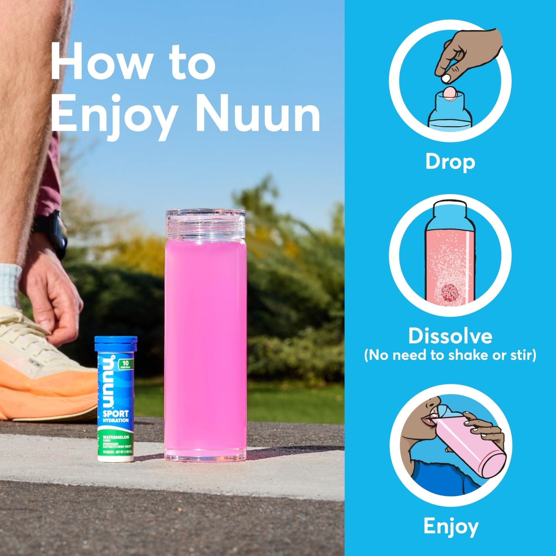 Nuun, Electrolyte Drink Tabs Energy Wild Berry, 8 Count, 1.9 Ounce - Maple Wellness Supplements