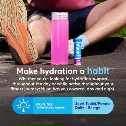 Nuun, Electrolyte Drink Tabs Energy Wild Berry, 8 Count, 1.9 Ounce - Maple Wellness Supplements