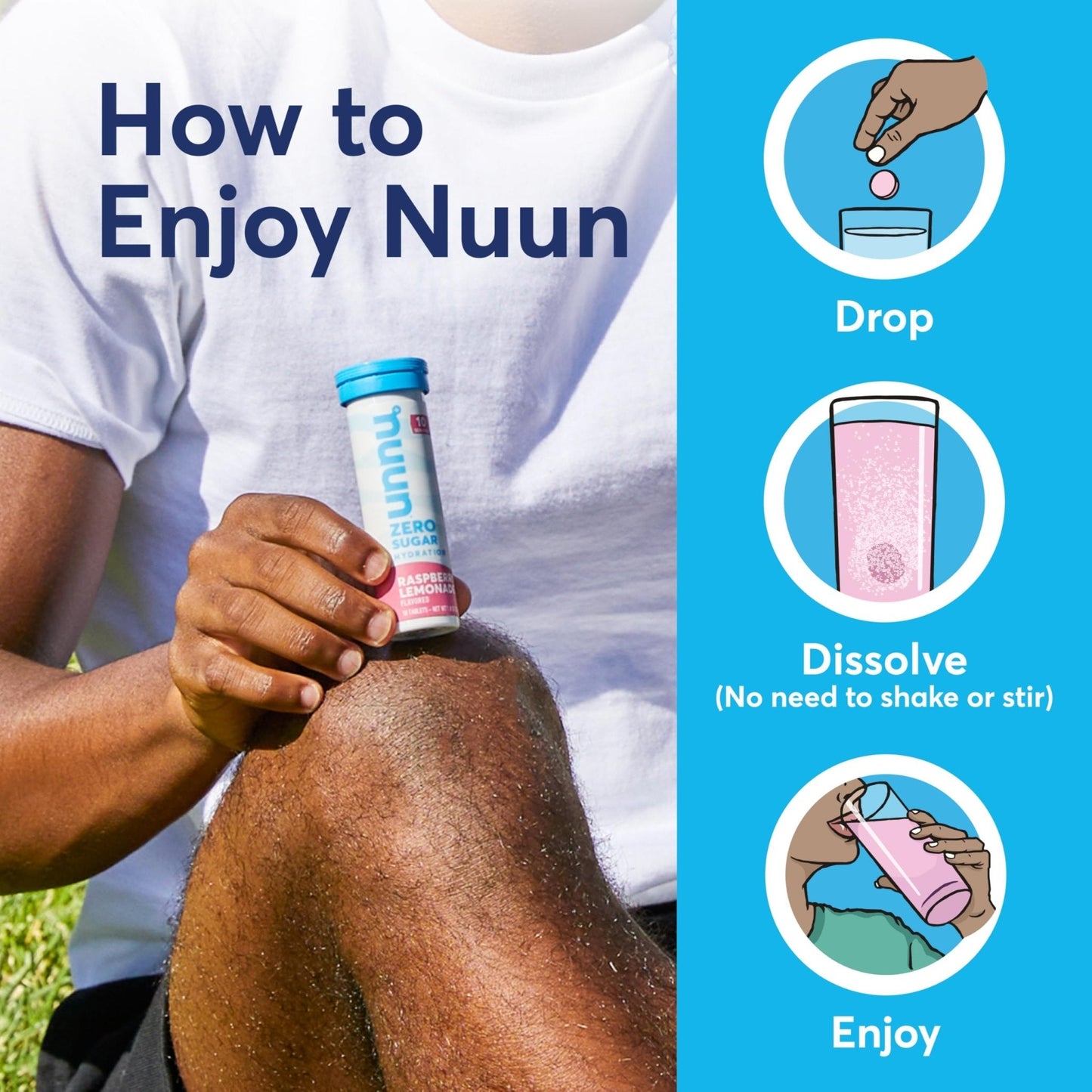 Nuun Zero Sugar Hydration Electrolyte Tablets - Sodium, Potassium, Chloride, Calcium, Magnesium, Light & Delicious Fruit Flavors, No Sugar, Gluten Free, Vegan, - Maple Wellness Supplements
