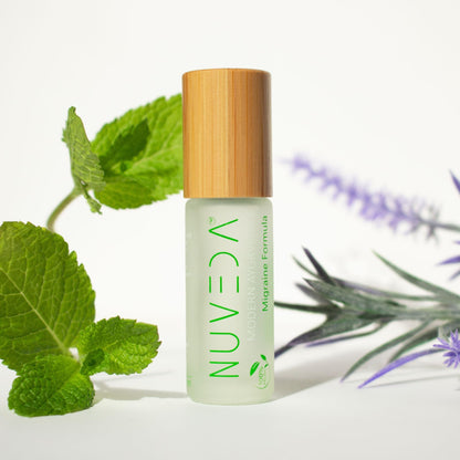 NUVEDA® Advanced Migraine Formula - All Natural Headache Stick | Modern Ayurvedic, Roll On Stick | Therapeutic Grade Essential Oil Aromatherapy | Made in USA - Maple Wellness Supplements