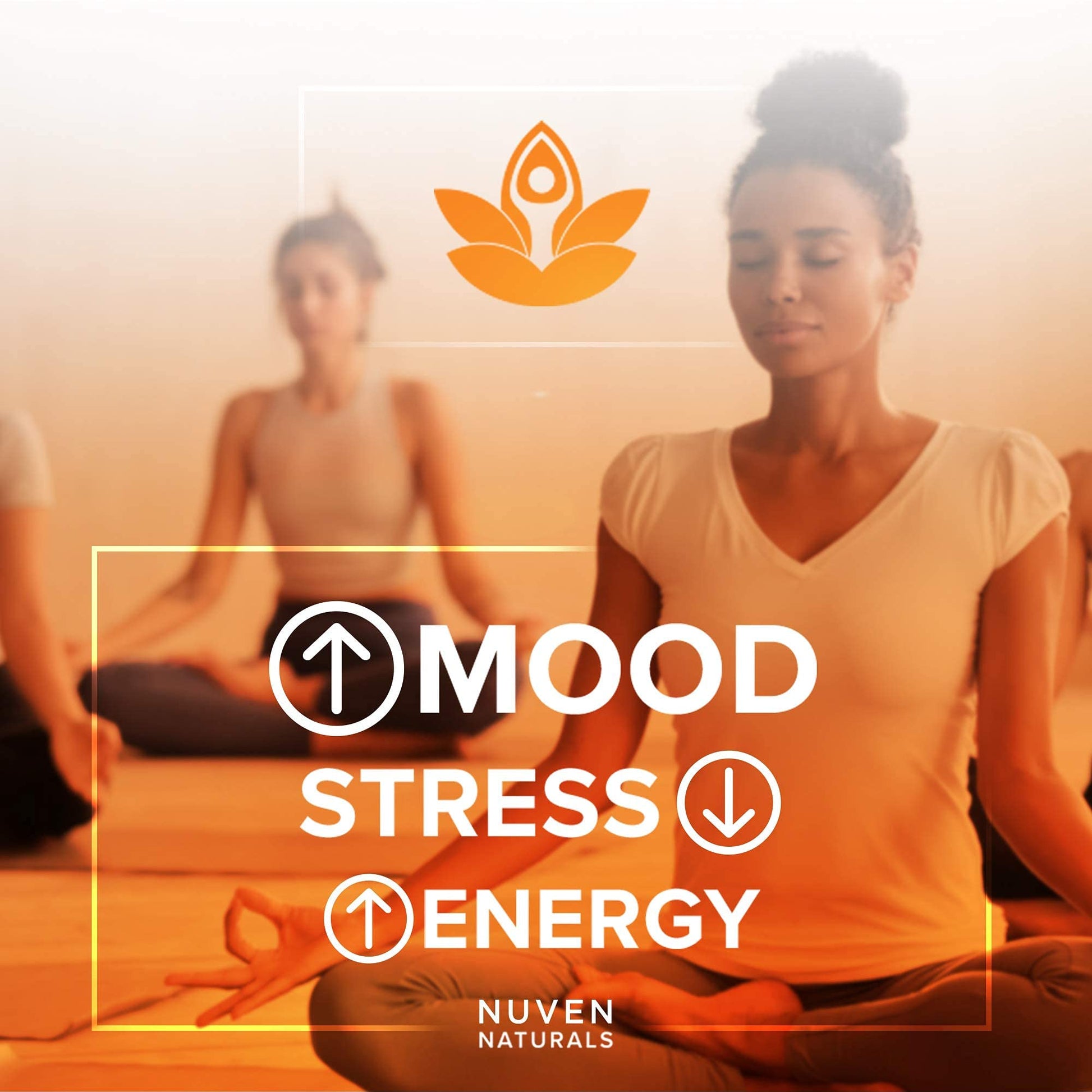 Nuven Naturals Adrenal Support - Cortisol Manager & Adrenal Support Supplements with Ashwagandha Extract, Rhodiola Rosea, Holy Basil to Help Stress, Fatigue & Energy | Adaptogens | 90 Capsules - Maple Wellness Supplements