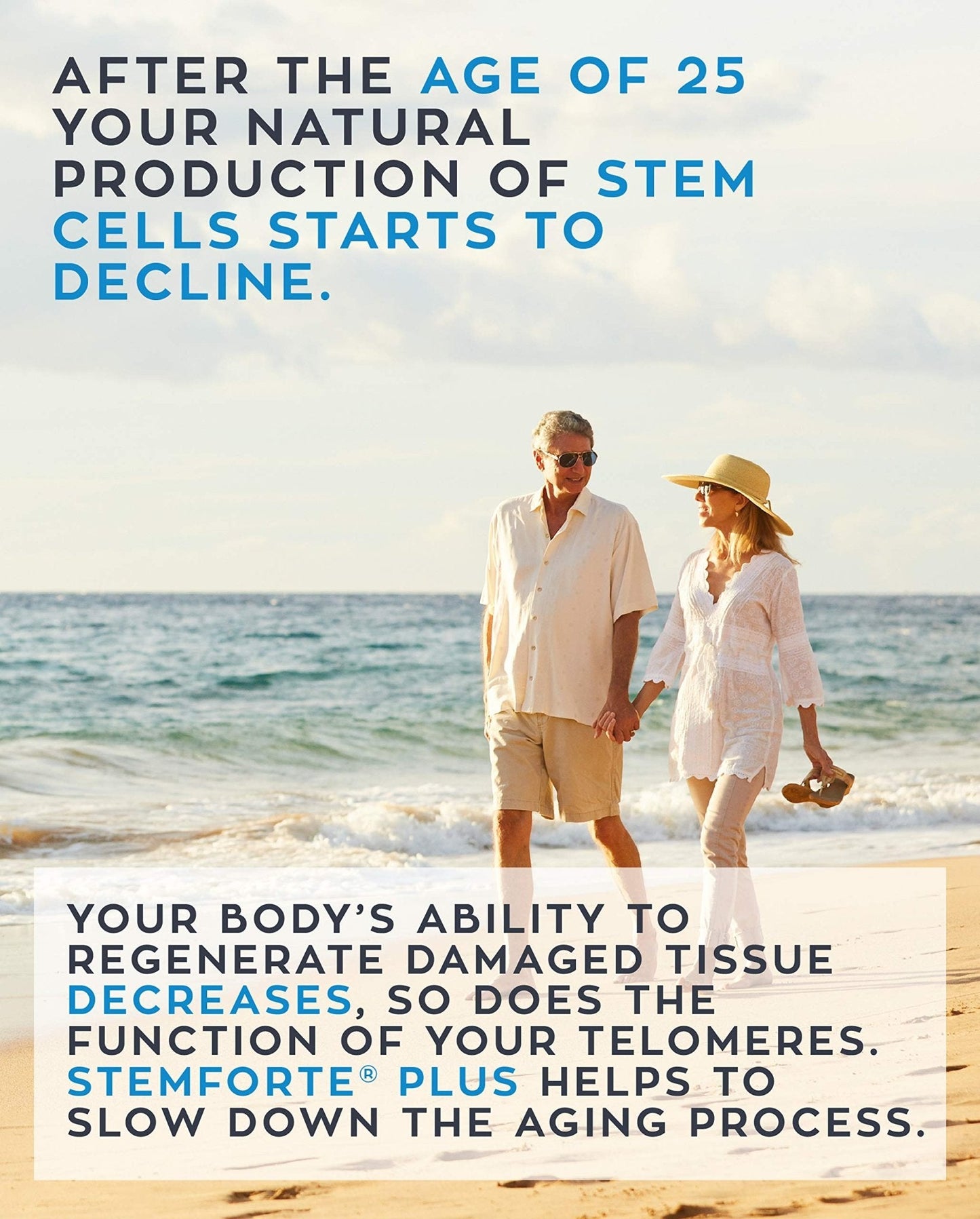 NuVi Global Stemforte Plus Stem Cell and Telomere Supplements – Cell Regeneration, Cell Growth & Telomere Support for Healthy Aging & Cellular Health – 90 Capsules for Men & Women - Maple Wellness Supplements