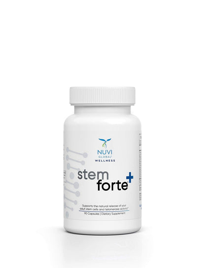 NuVi Global Stemforte Plus Stem Cell and Telomere Supplements – Cell Regeneration, Cell Growth & Telomere Support for Healthy Aging & Cellular Health – 90 Capsules for Men & Women - Maple Wellness Supplements