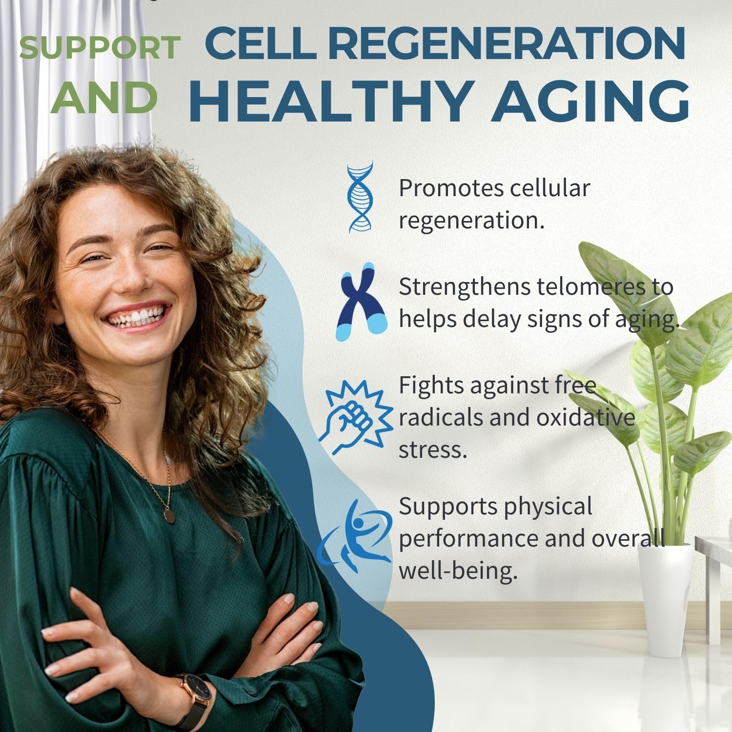 NuVi Global Stemforte Plus Stem Cell and Telomere Supplements – Cell Regeneration, Cell Growth & Telomere Support for Healthy Aging & Cellular Health – 90 Capsules for Men & Women - Maple Wellness Supplements