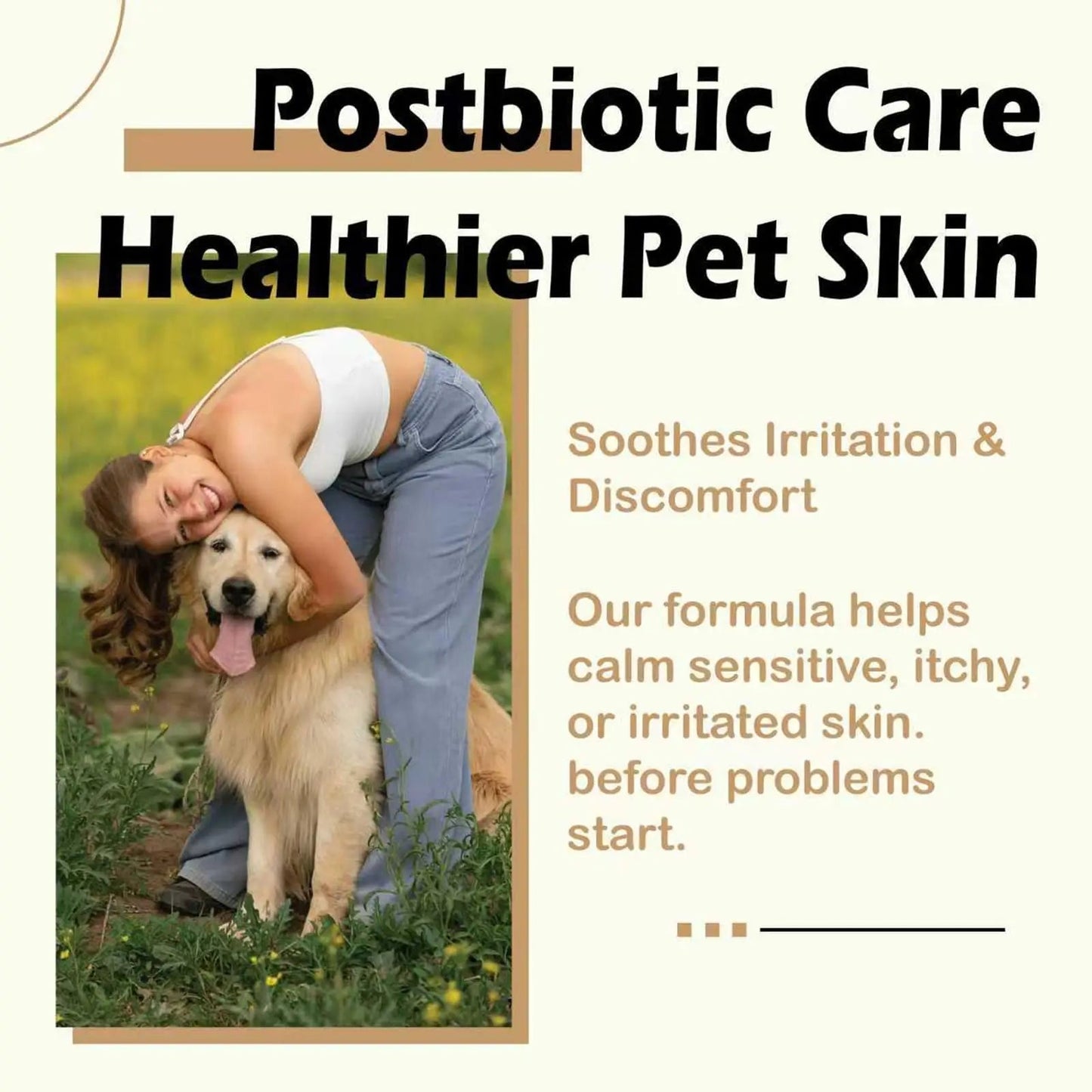 NUVON Pet Skin Soothing Spray, Postbiotics Restoration Spray for Dogs & Cats, Reduce Irritation, Rebuild Skin Barrier - 3.38 fl oz - Maple Wellness Supplements