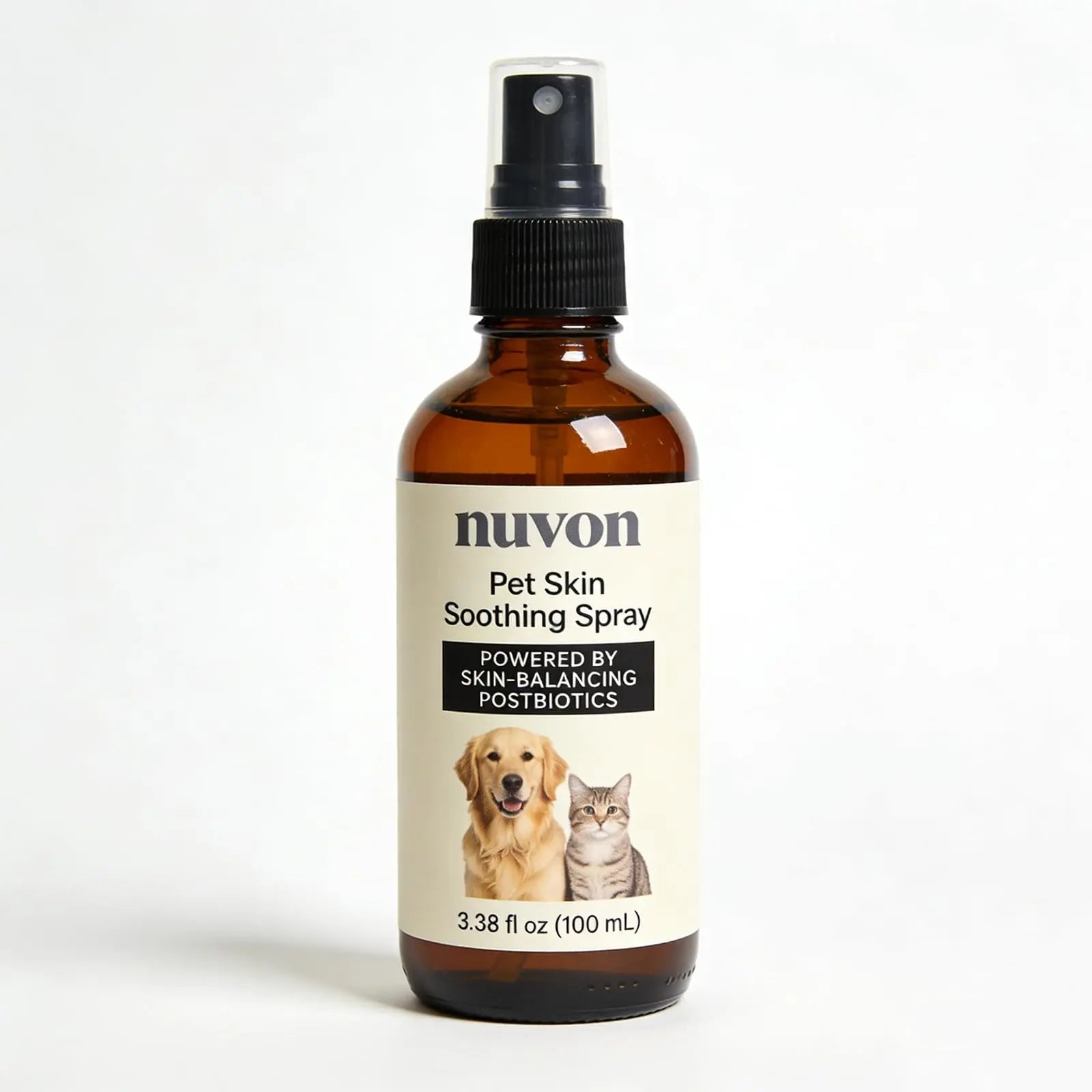 NUVON Pet Skin Soothing Spray, Postbiotics Restoration Spray for Dogs & Cats, Reduce Irritation, Rebuild Skin Barrier - 3.38 fl oz - Maple Wellness Supplements