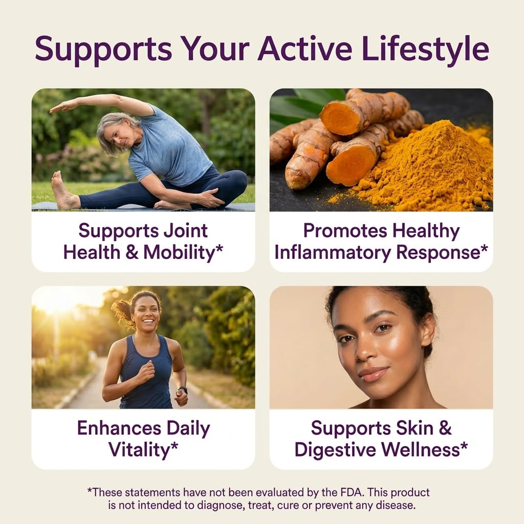 Nuvothera Super-Micronized Turmeric Curcumin Capsules Rapid Absorption, Whole Root, Non-GMO, Skin, Gut Health & Antioxidants (1 Month Pack (60 Capsules)) - Maple Wellness Supplements