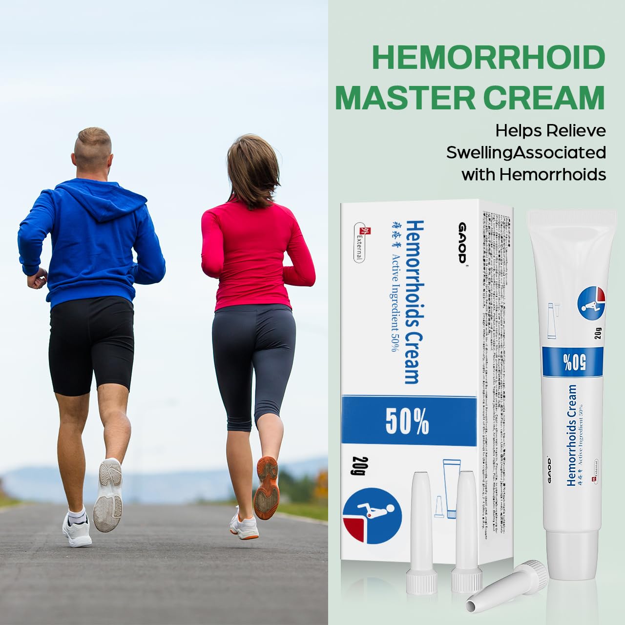 NXHMSWYG Hemorrhoid Cream, Fissure Ointment Body Care Cream Helps to Relieve Pain&Reduce Burning for Men and Women (2pcs) - Maple Wellness Supplements