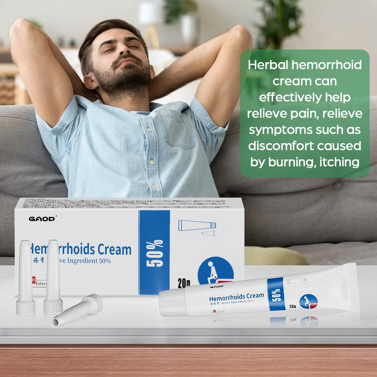 NXHMSWYG Hemorrhoid Cream, Fissure Ointment Body Care Cream Helps to Relieve Pain&Reduce Burning for Men and Women (2pcs) - Maple Wellness Supplements