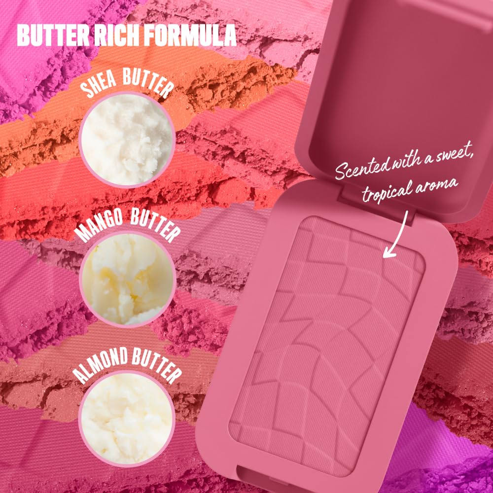 NYX PROFESSIONAL MAKEUP Buttermelt Powder Blush, Fade and Transfer-Resistant Blush, Up to 12HR Make Up Wear, Vegan Formula - For The Butta - Maple Wellness Supplements