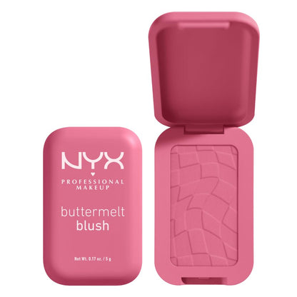 NYX PROFESSIONAL MAKEUP Buttermelt Powder Blush, Fade and Transfer-Resistant Blush, Up to 12HR Make Up Wear, Vegan Formula - For The Butta - Maple Wellness Supplements