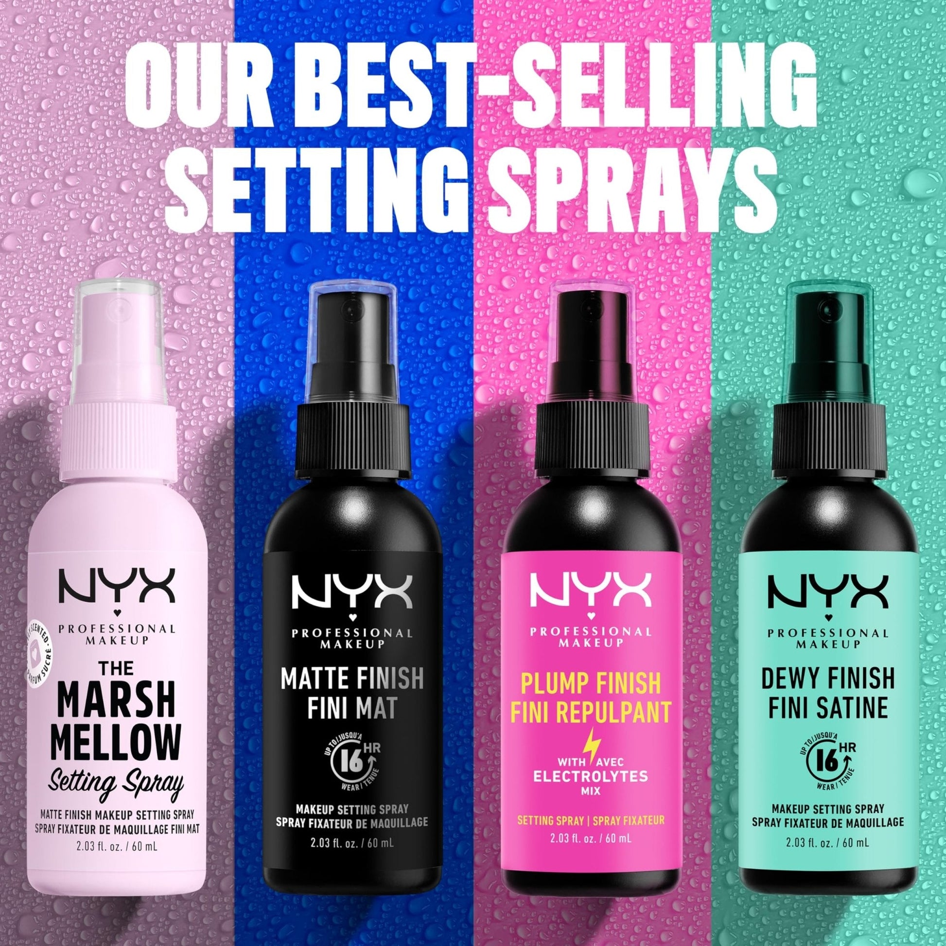 NYX PROFESSIONAL MAKEUP Makeup Setting Spray - Matte Finish, Long-Lasting Face Mist for up to 16HR Wear, Vegan Formula - Maple Wellness Supplements
