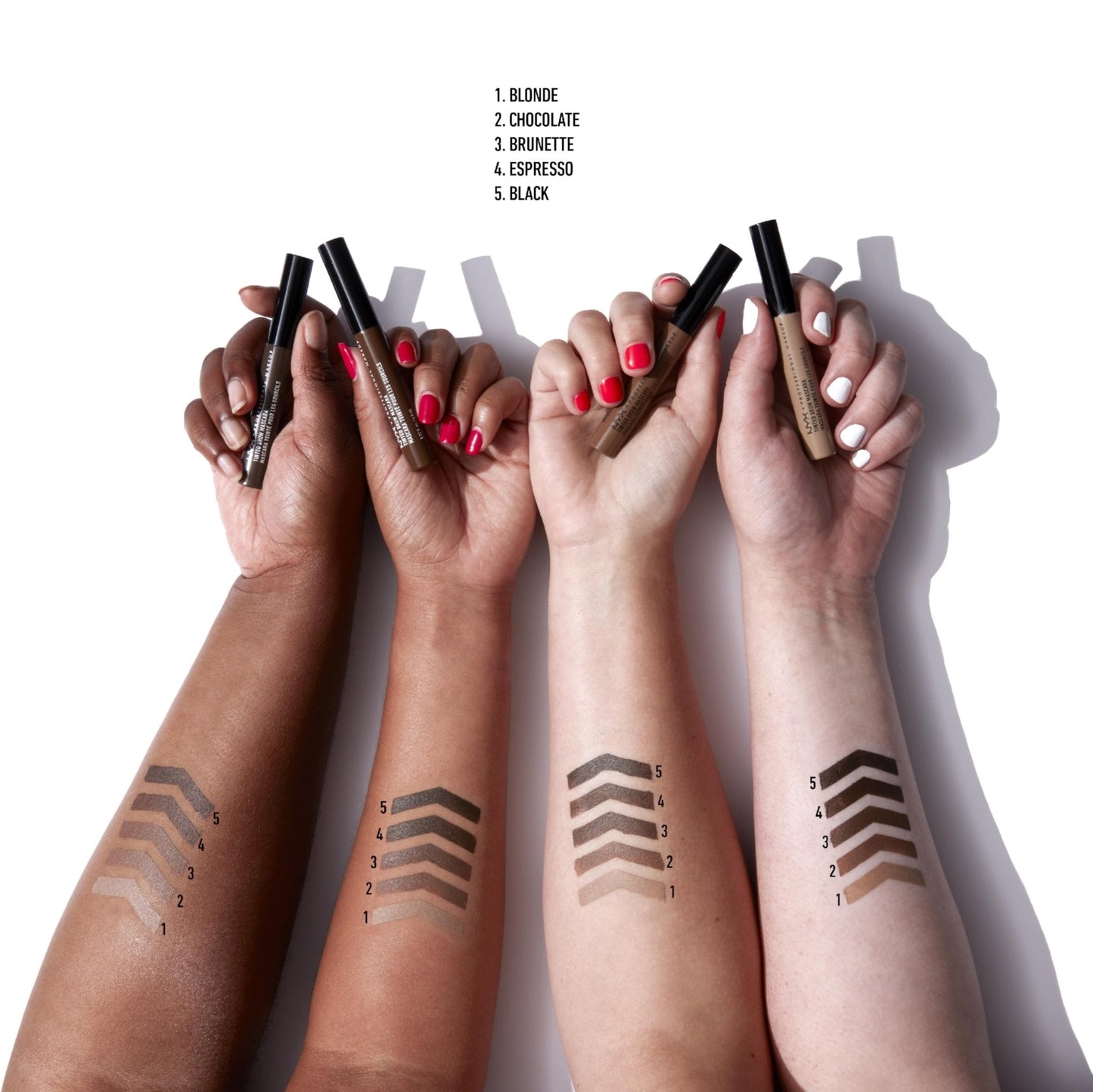 NYX PROFESSIONAL MAKEUP Tinted Eyebrow Mascara, Chocolate - Maple Wellness Supplements